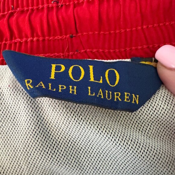Polo Ralph‎ Lauren Navy Swim Trunks XXL Mesh Lined Elastic Waist Drawstring - Picture 3 of 10